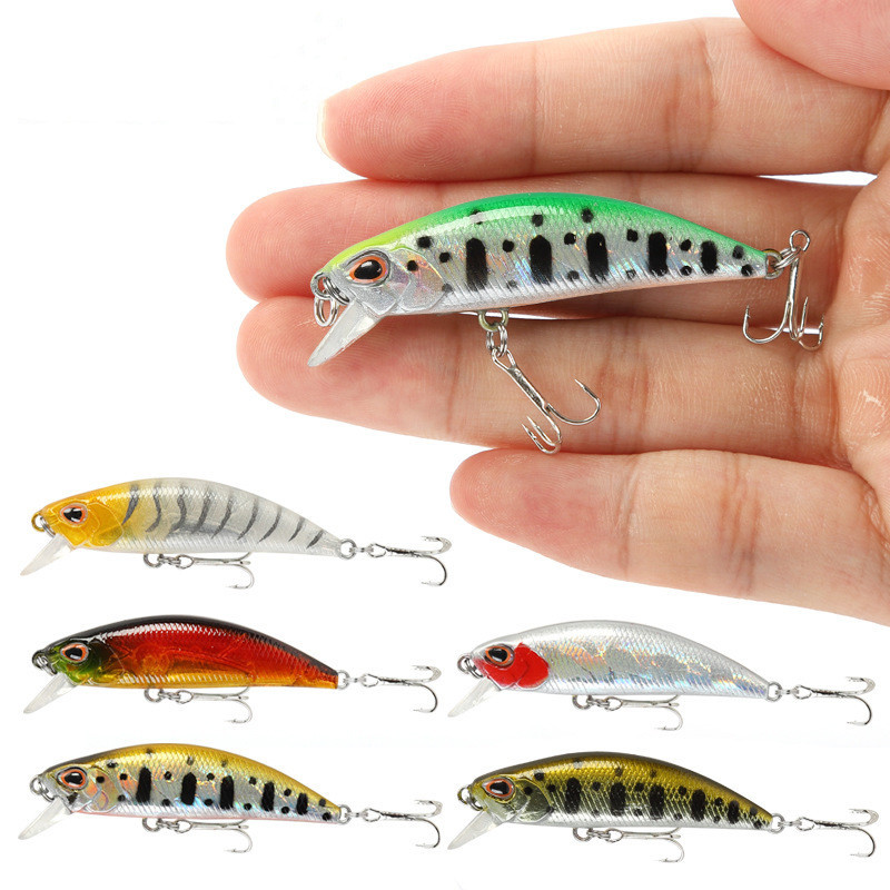 Fishing Equipment Deals - Mini Sinking Minnow Wobblers เหยื่อตกปลา 5.5