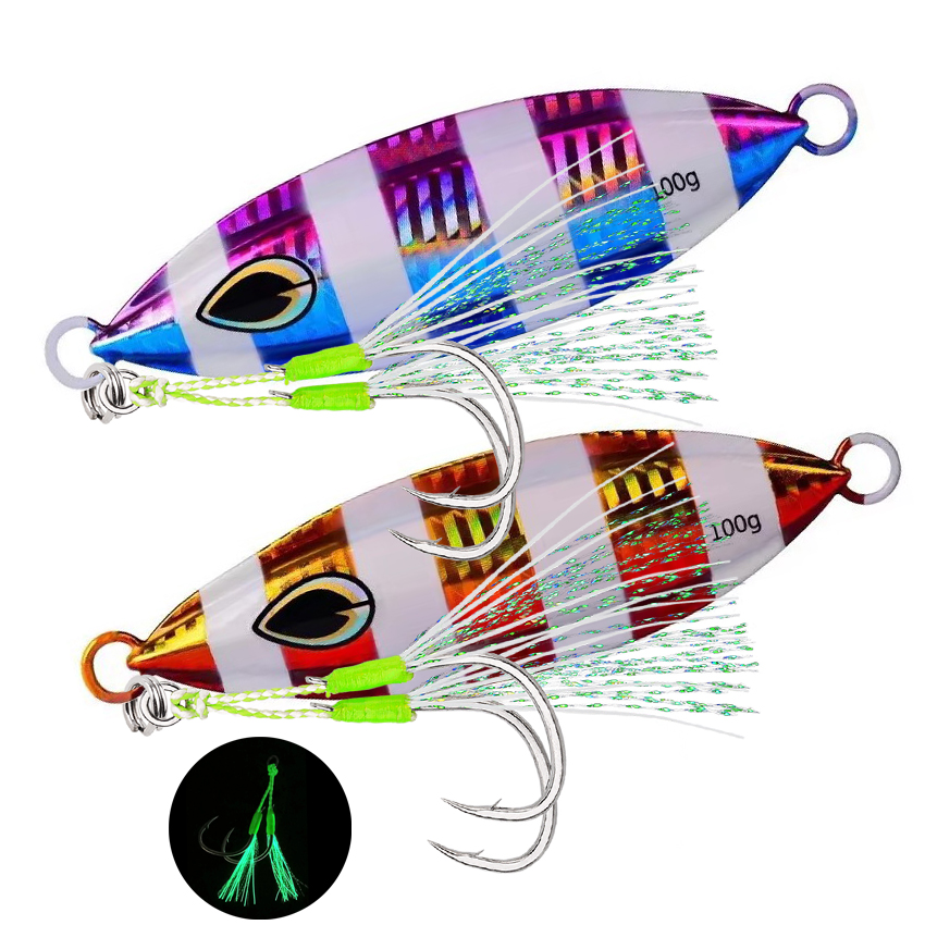 Fishing Equipment Deals - เหยื่อตกปลาโลหะเรืองแสงคุณภาพสูง 1 ชิ้น น้ำหนัก 40 กรัม