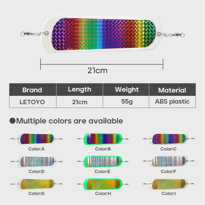 LETOYO  8 นิ้ว/21 ซม. แผ่นสะท้ - Fishing Equipment And Tools บทวิจารณ์และราคา