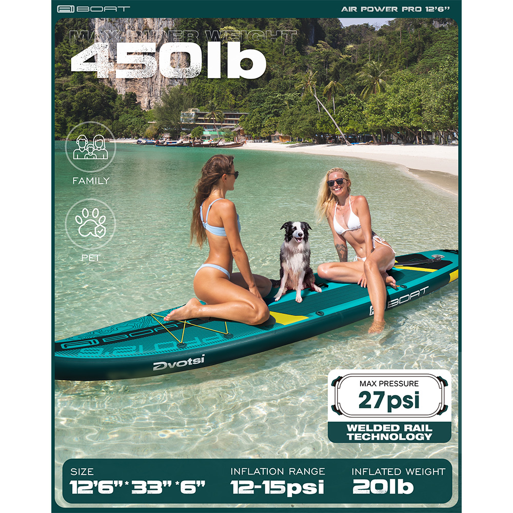 AIBOAT Green Pro SUP บอร์ดพายล - Fishing Equipment Stores บทวิจารณ์และราคา