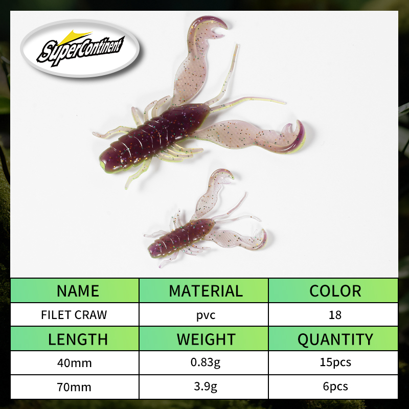 2023 Supercontinent Filet Craw - Fishing Equipment Deals บทวิจารณ์และราคา